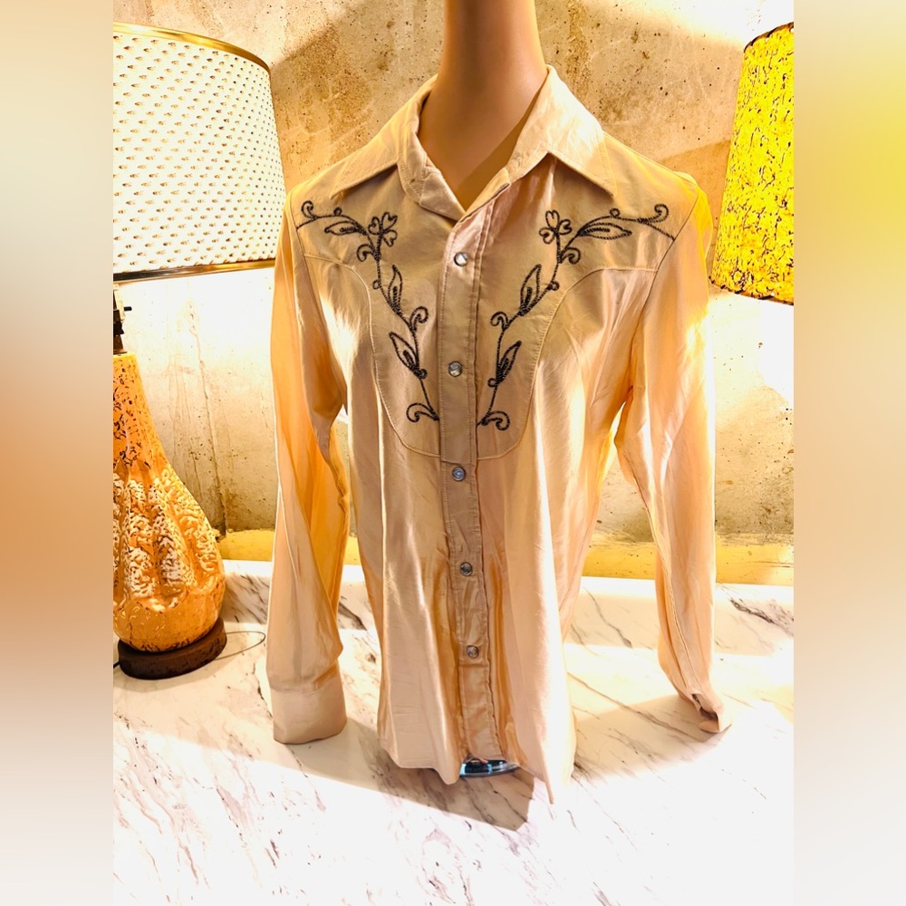 Vintage 1970s Western Cowgirl Shirt